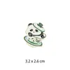 Lembranças Turísticas de Sichuan Vida Tranquila em Chengdu Broche de Metal de Panda Acessórios de Decoração para Roupas Bolsas Broche
