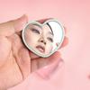 Espejo en Forma de Corazón Diseño Minimalista Moderno Espejo de Maquillaje Portátil de Mano para Estudiantes Dormitorio Espejo de Bolsillo Mini