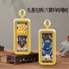 Deus da Riqueza Amarelo Estilo Xizang, Deus da Riqueza Preto, Tara Verde, Zhaliram, Divindade Padroeira do Zodíaco, Pingente Thangka Tridimensional Pintado à Mão