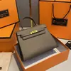 Bolsa Kelly Colorida Mais Vendida no Aliexpress, Bolsa de Mão Feminina Moda Europeia e Americana, Bolsa de Ombro Único Transversal de Alto Padrão para Mulheres