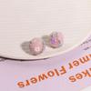 Super fada cristal enrolado contas de açúcar florzinha furo reto acessórios brincos DIY adorno de cabeça pulseira mulheres material com contas atacado