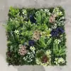 Parede de plantas simulada 100*100, parede de plantas verdes tridimensional, decoração com flores e grama artificiais, fundo verde, parede popular da internet