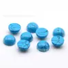 Turquesa Sintética Wuzhou 05g4 Atacado Redondo/Pera/Oval Base Plana Turquesa Artificial Lisa 05g4 Pedra Solta