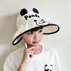 Nuevo sombrero infantil de ala ancha para verano, lindo protector UV para niñas, sombrero de sol plegable con parte superior abierta para niños pequeños