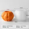 Molde de Vela de Calabaza de Halloween Jiahuimei DIY Adornos de Piedras de Aromaterapia de Calabaza Abrasivos
