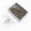 1000 alfinetes de posicionamento de cabeça de vidro coloridos 32MM38MM Alfinete de pérola Acessórios de costura Alfinete de fixação de roupas