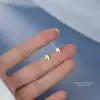 Pendientes de Gancho con Forma de Gota de Agua Suaves para Mujer Plata de Ley S925 Normcore Pendientes de Moda Versátiles Pendientes en Forma de U Lágrimas de Rupert Dropshipping