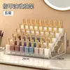 Caixa de armazenamento para nail art, expositor de esmaltes transparente multicamadas, para uso diário em casa, organizador de batons, cosméticos, géis de unha