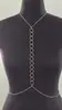 Cadena para el Cuerpo Europea y Americana Exportación Simple Elegante Sexy Aleación Anillo Pequeño Conectado Cadena para el Cuerpo Colgante del Cuello