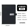Caderno a5 logo personalizado escritório comercial caderno de alta aparência conjunto caixa de presente couro macio fivela planejador