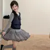 Conjunto Infantil Doce 2026 Outono Novidades Roupas de Outono para Crianças Super Fofo Top Saia Princesa Fofa Conjunto de Duas Peças