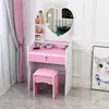 Penteadeira minimalista moderna para quarto, pequena mesa de maquiagem com espelho para apartamentos de aluguel, escrivaninha de maquiagem de princesa