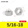 Tuercas hexagonales externas de acero inoxidable 304 M1.6~M30 en stock Tuercas hexagonales estándar alemán Din934 Venta al por mayor de fábrica