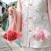 Mochila Nueva de Año Nuevo - Año de la Oveja 2027, Pez Koi Estilo Chino, Festival de Primavera, Bolso Cruzado Rojo Festivo para Niños, Mayoreo