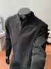2026 Nuevo Tejido para Hombre Estilo Old Money Manga Larga Otoño Invierno Sencillo Formal Afilado