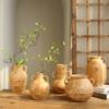 Vaso Cerâmico Japonês Retrô Manuscrito Ornaments Decorações para Sala de Estar, Casa de Hóspedes, Entrada Ornamentos de Mesa com Vento Antigo e Silencioso