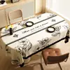 Toalha de Mesa Oval Estilo Francês, Lavável, à Prova de Óleo, Impermeável, Luxo Leve, Toque de Alta Qualidade, Novo Modelo 2024, Toalha de Mesa para Ambiente