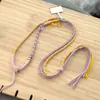 Collar con Cuerda de Algodón Frotada a Mano Tibetana, Cuerda para Lanyard, Amuleto de Ámbar Wenwan, Cuerda para Thangka, Tejido a Mano con Lanyard, Estilo Étnico