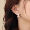 Pendientes de tulipán para mujer, bonitos y dulces pendientes de flores rosas, diseño de nicho, pendientes de perlas frescas de alta calidad.