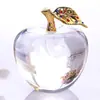 Manzana de Cristal Regalo de Nochebuena para Novia, Adorno Navideño para Decoración del Hogar, Adorno de Cristal para Regalo de Navidad