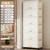 Gabinete de almacenamiento con tapa abatible, Caja de almacenamiento doméstica de gran capacidad, Gabinete de almacenamiento plegable, Estante de almacenamiento de bocadillos con ruedas para dormitorio y sala de estar