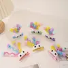 Pinza de Pelo de Peluche Dopamine Spring Divertida Peculiar Ojos Grandes Colorido Palo Retorcido Pinza para el Cabello Chica Pinza de Pato Puesto Callejero