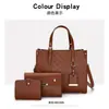 2025 Nuevo Conjunto Mult piezas de Bolsos de Mujer para Comercio Exterior Transfronterizo Bolso de Hombro para Mujer Popular con Relieve Bolso de Mano