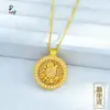 Colgante Brújula de los Ocho Tesoros, Oro de Arena Tradicional Incrustado con Diamantes, Disco Redondo Giratorio, Cobre Chapado en Oro con Cordón, Nuevo Estilo Chino, Estilo Étnico Nacional
