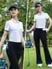 Ropa de Golf Pgm para Mujer 2026 Primavera/Verano Camiseta Polo de Manga Corta para Mujer Ropa Deportiva