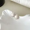 Pendientes de Colores Graduados Retro en Forma de C Estilo Ins para Mujer, Pendientes Exquisitos Versátiles de Temperamento, Pendientes de Frijol con Diseño de Nicho