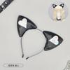 Diadema con Orejas de Gato para Halloween de Origen Transfronterizo y2k Subcultura Accesorios para el Cabello Oscuro Punk Diadema con Orejas de Gato Cruzadas