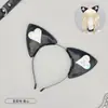 Faixa de Cabelo com Orelhas de Gato para Halloween de Origem Transfronteiriça y2k Subcultura Acessórios de Cabelo Punk Dark Headwear de Orelha de Gato Cruzada