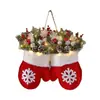 Guirlanda de Natal Popular com Luvas e Frutas para Decoração de Porta, Guirlanda de Natal de Inverno Transfronteiriça da Amazon