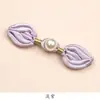Novos Botões de Tulipa de Pérola Feitos à Mão em Estilo Chinês, Botões Decorativos Retro para Cheongsam, Hanfu, Traje Tang, Acessórios de Vestuário