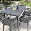Conjunto de Mesa e Cadeiras Moderno para Área de Lazer em Varanda, Mesa Redonda de Aço Carbono para Pátio ao Ar Livre, Móveis de Plástico para Loja de Chá de Leite