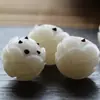 Dosel de Loto Bodhi Blanco Loto Bodhi Natural Dosel de Loto Tallado a Mano Colgante de Cuentas de Loto de Tres Capas