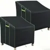 Fundas para sillas de patio Amazon transfronterizas, impermeables y resistentes al sol, fundas para sillas de jardín de alta resistencia, fundas impermeables para muebles de exterior