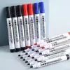 Marcadores para pizarra blanca que no dejan residuos al limpiarlos, fáciles de borrar, a base de agua, prácticos, portátiles, duraderos y adecuados para el uso diario, con un diseño simple y práctico