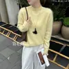 Ropa Especial Zhengqi / Nuevo Suéter de Mezcla de Lana y Cachemira Otoño-Invierno con Cuello Medio Alto, Tacto Suave tipo Peluche y Mangas Largas