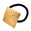 Goma para el pelo con nuevo patrón geométrico transfronterizo, elegante y versátil, alta elasticidad, adecuada para ir al trabajo, cuerda simple para coleta baja