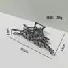 Nova Presilha de Cabelo de Liga Chinesa Sentido de Alta Qualidade Delicados Acessórios de Cabelo Presilha para Parte de Trás da Cabeça Feminina Garra Mágica de Halloween Presilha de Tubarão