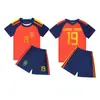 26-27 Uniformes de Fútbol para Estudiantes de Primaria Número 7 de C Ronaldo Número 10 de Neymar Camiseta Conjunto de Camiseta para Niños Camiseta de Fútbol