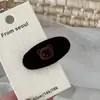 Pinza para el Cabello Ovalada de Terciopelo Flocado con Cabeza de Oso Linda Textura Dulce Pinza Lateral Pinza para Flequillo Pinza de Pato Pinza para el Cabello