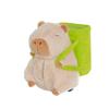 Caja de pañuelos para coche Kapibala, bote de basura con dibujos animados, lindo reposabrazos de peluche para coche, cubo de almacenamiento de cartón