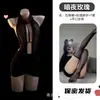 Lencería profundamente seductora, vestido ajustado sexy de rosa, uniforme de secretaria qqny de deseo puro, ropa de dormir de encaje tentación para mujer