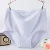 Nuevas bragas de jacquard de algodón puro de cintura alta para tallas grandes para mujeres de talla grande 100 kg para una sensación fresca y cómoda