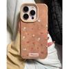 Funda de Cuero Otoño e Invierno con Pequeño Patrón Floral Adecuada para iPhone 17 Pro Max, Apple 15, Modelo Nuevo 14, 13 para Mujer, 12