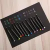 Giz Líquido Colorido Tamanho Grande 12 Cores LED Luz Fluorescente Caneta para Quadro Caneta para Quadro Negro à Base de Água Apagável Pintura Infantil Grafite
