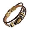 Pulseira de couro bovino trançado vintage, elegante e moderna, da AliExpress, disponível diretamente da fábrica.