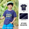 [100% Algodão] Cotton Hall Roupa de Verão Infantil Camiseta de Manga Curta 100% Algodão Top Antibacteriano de Algodão Bambu Camiseta para Meninos e Meninas